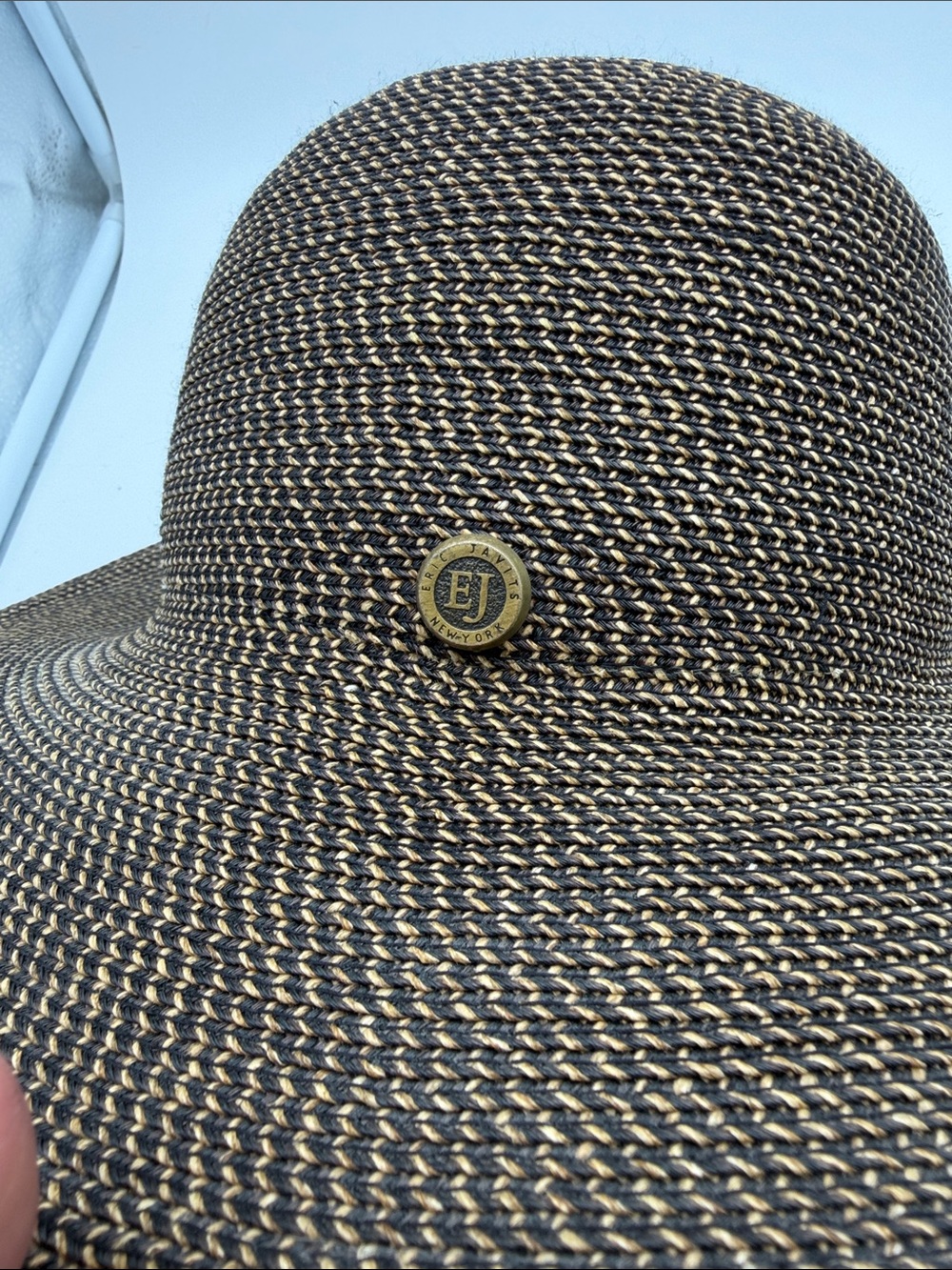 Eric Javits Hampton Squishee Straw Packable Rollable Hat UPF 50+ 4.5” Brim Span - Picture 6 of 16